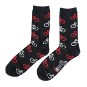 Holland sokken Men's socks - Cycling - Black, white and red bicycles