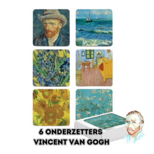 Typisch Hollands Onderzetters Vincent van Gogh - in doosje
