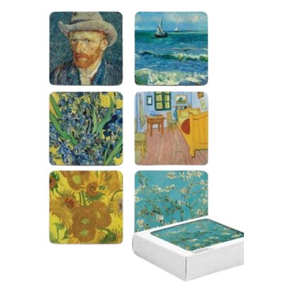 Typisch Hollands Untersetzer Vincent van Gogh - im Karton