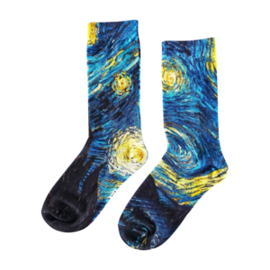Typisch Hollands Women's socks Vincent van Gogh starry sky - (All-Over)