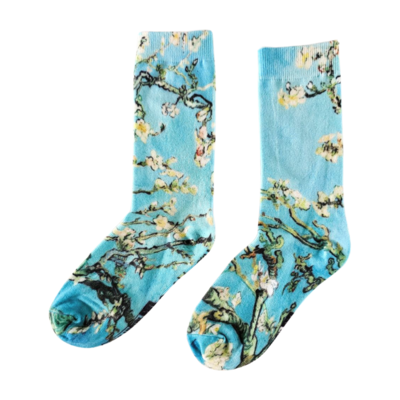 Holland sokken Damessokken Vincent van Gogh - Bloesem- (all-over)