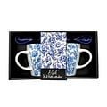 TTD Gifts Gift box Mugs with spoon - Tulips - Delft blue