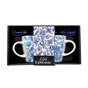 TTD Gifts Geschenkdoos Mokken met lepel - Tulpen - Delfts blauw