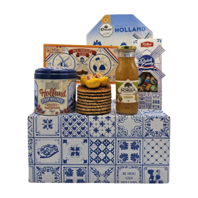 www.typisch-hollands-geschenkpakket.nl Typical Dutch gift package (Delft blue box)