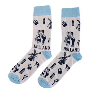 Typisch Hollands Sokken Delfts blauw maat 40-46