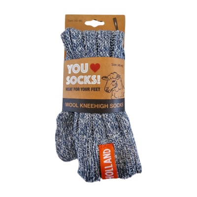 TTD Gifts Wollen sokken - Nederlands wol - Heren (maat 40-46)  15% wol