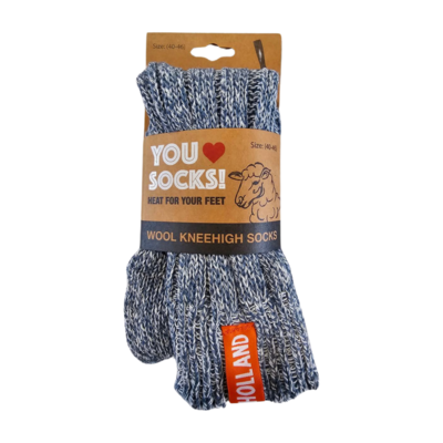 Typisch Hollands Wollsocken - Holländische Wolle - Herren (Größe 40-46) 15 % Wolle