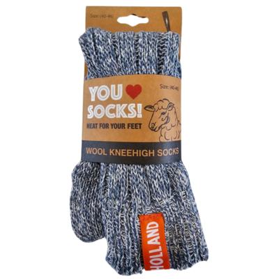 TTD Gifts Wool socks - Dutch wool - Men (size 40-46) 15% wool