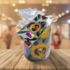 Matix Stroopwafels in einer stilvollen Dose mit Tulpendekor – Folie, Band und passender Karte