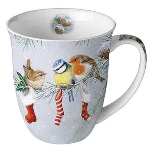 Typisch Hollands Christmas mug - Birds - Christmas socks