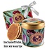 Matix Stroopwafels in einer stilvollen Dose mit Tulpendekor – Folie, Band und passender Karte