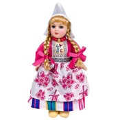 Typisch Hollands Doll - Pink - Holland Girl 20 cm - in Transparent gift packaging