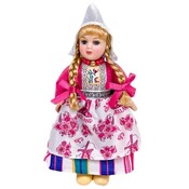 Typisch Hollands Puppe - Rosa - Holland Girl 20 cm - in transparenter Geschenkverpackung