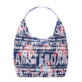 Robin Ruth Fashion Large shoulder bag Bag Amsterdam - Blue - Flowers