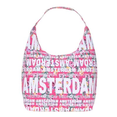 Robin Ruth Fashion Grote schoudertas Tas Amsterdam - Roze - Bloemen