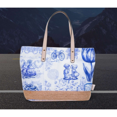 Robin Ruth Fashion Dames shopper Scarlett - Delfts blauw