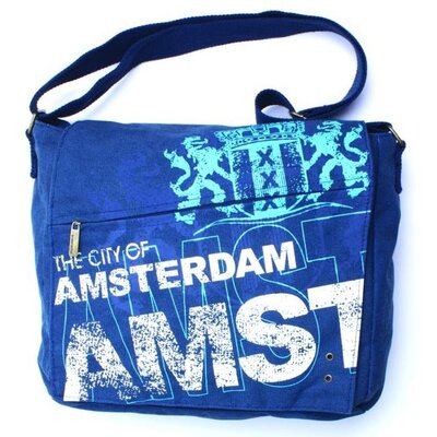 Robin Ruth Fashion Grote omslagtas Amsterdam - Postman-Bag - Blauw