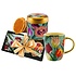 Matix Holland cadeauset - Mok en blik stroopwafels -Pretty Tulips - Groen  in luxe geschenkdoos