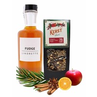 Typisch Hollands Kerstcadeauset Fudge-Likorette &Kerstthee-Wintermelange