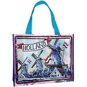 Typisch Hollands Luxus-Shopper Holland - Windmühle - Rot-Weiß-Blau