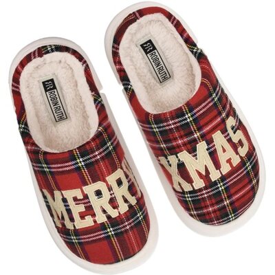 Robin Ruth Women's slippers Christmas -size 38-39- Merry Christmas - Copy