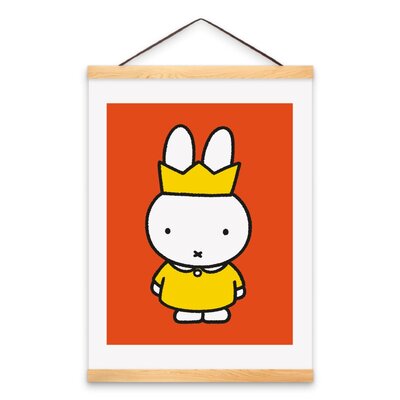 Nijntje (c) Poster Miffy im A3-Format (29,7 x 42,0 cm) – Miffy mit Krone