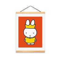 Nijntje (c) Poster Miffy im A3-Format (29,7 x 42,0 cm) – Miffy mit Krone