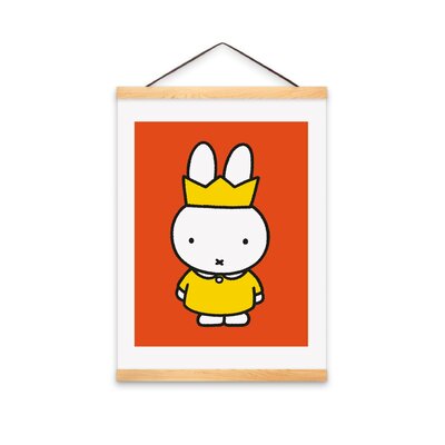 Nijntje (c) Poster Miffy a3 size (29.7x42.0cm) - Miffy with crown