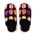 Robin Ruth Women's slippers - Black with Tulips size 36-37