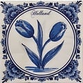 TTD Gifts Servietten Delfter Blau mit Tulpen - Holland