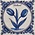 TTD Gifts Servietten Delfter Blau mit Tulpen - Holland