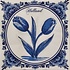 Typisch Hollands Napkins Delft blue with tulips - Holland