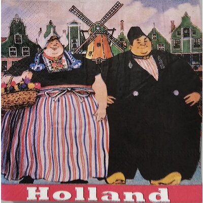 Typisch Hollands Dutch Napkins Peasant Couple