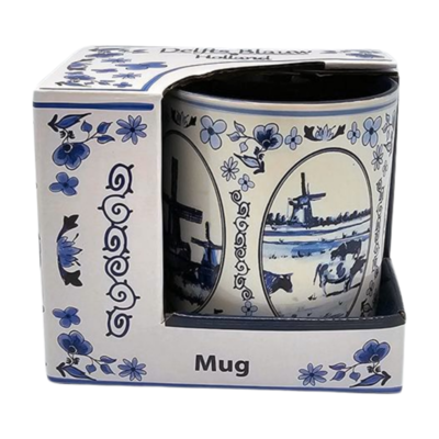 Typisch Hollands Large coffee-tea mug in gift box - Delft blue