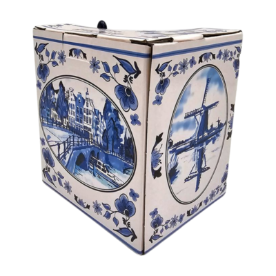 TTD Gifts Becher mit Löffel - Delfter Blau
