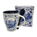 TTD Gifts Mug with Spoon Delft blue
