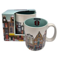 Typisch Hollands Large coffee-tea mug in gift box - Canal Houses - Multicolor
