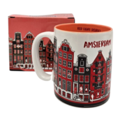 Typisch Hollands Große Kaffee- und Teetasse in Geschenkbox – Rotlichtviertel Amsterdam