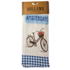 Typisch Hollands Kitchen towel - Amsterdam Blue-White - Bicycle & Windmills