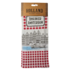 Typisch Hollands Kitchen towel - Amsterdam Red-White - Facade Houses