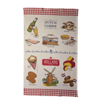 Typisch Hollands Kitchen towel - Holland Red-White - Windmills & Icons