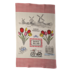 Typisch Hollands Kitchen towel - Holland Red - White - Bicycle & Windmills - Copy