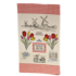 Typisch Hollands Kitchen towel - Holland Red - White - Bicycle & Windmills - Copy