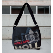 Robin Ruth Fashion Large Holland Postman Bag - Black-Anthracite