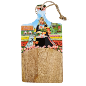 Typisch Hollands Cheese board Tulip girl color 25x13cm