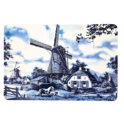 Typisch Hollands Placemat traditioneel - Molen Holland (Delfts blauw)