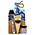 Ter Steege souvenirs Kaasgeschenk - Houten kaasplank - Delfts blauw