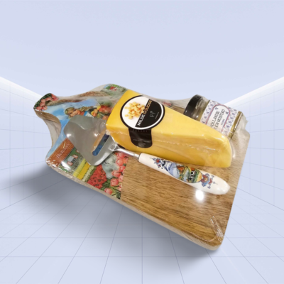 Typisch Hollands Cheese gift - Wooden cheese board - Holland