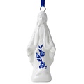 Heinen Delfts blauw Christmas ornament - Madonna - Delft blue