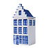 Heinen Delfts blauw Voorraadpot  Delfts blauw grachtenpand